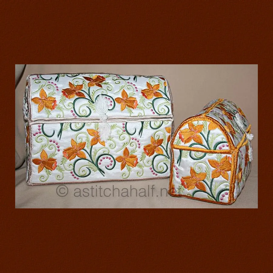 Applique Daffodil Chests