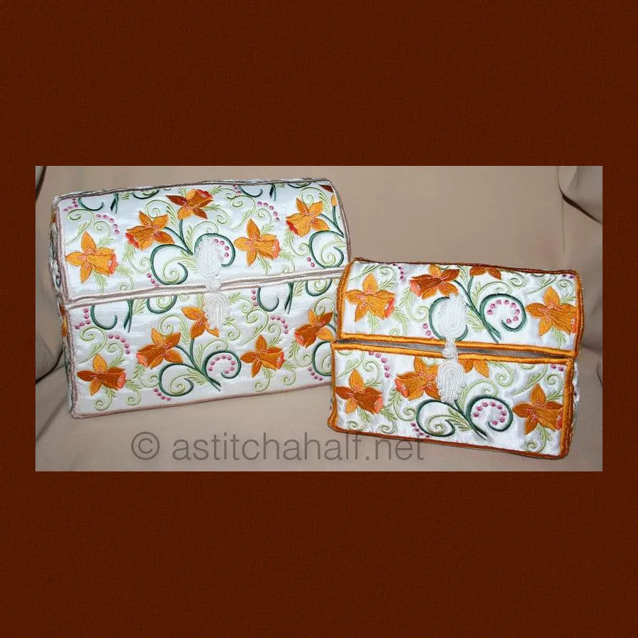 Applique Daffodil Chests