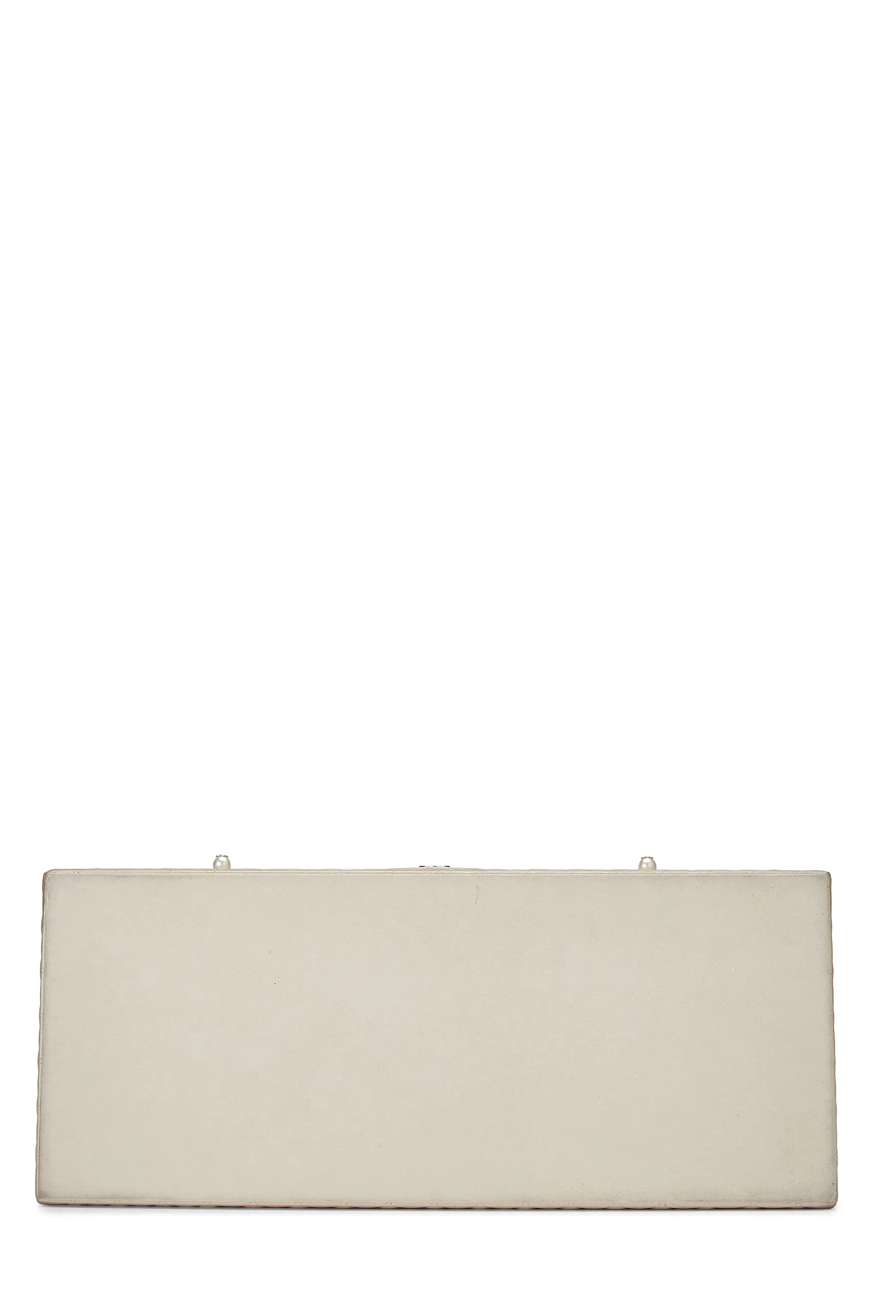 Chanel,  Beige Quilted Lambskin Jewelry Chest Large, White