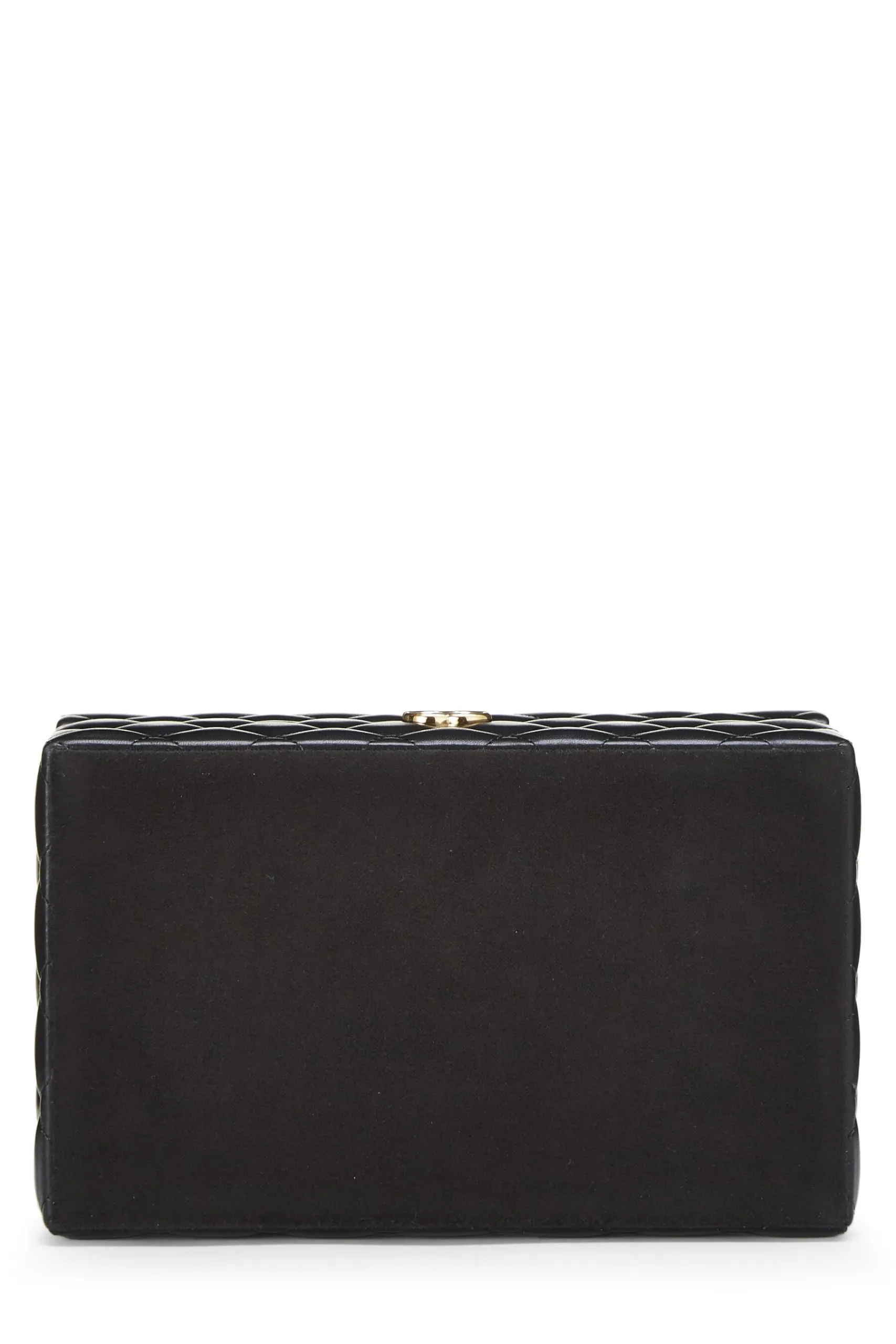 Chanel,  Black Quilted Lambskin Jewelry Chest Small, Black