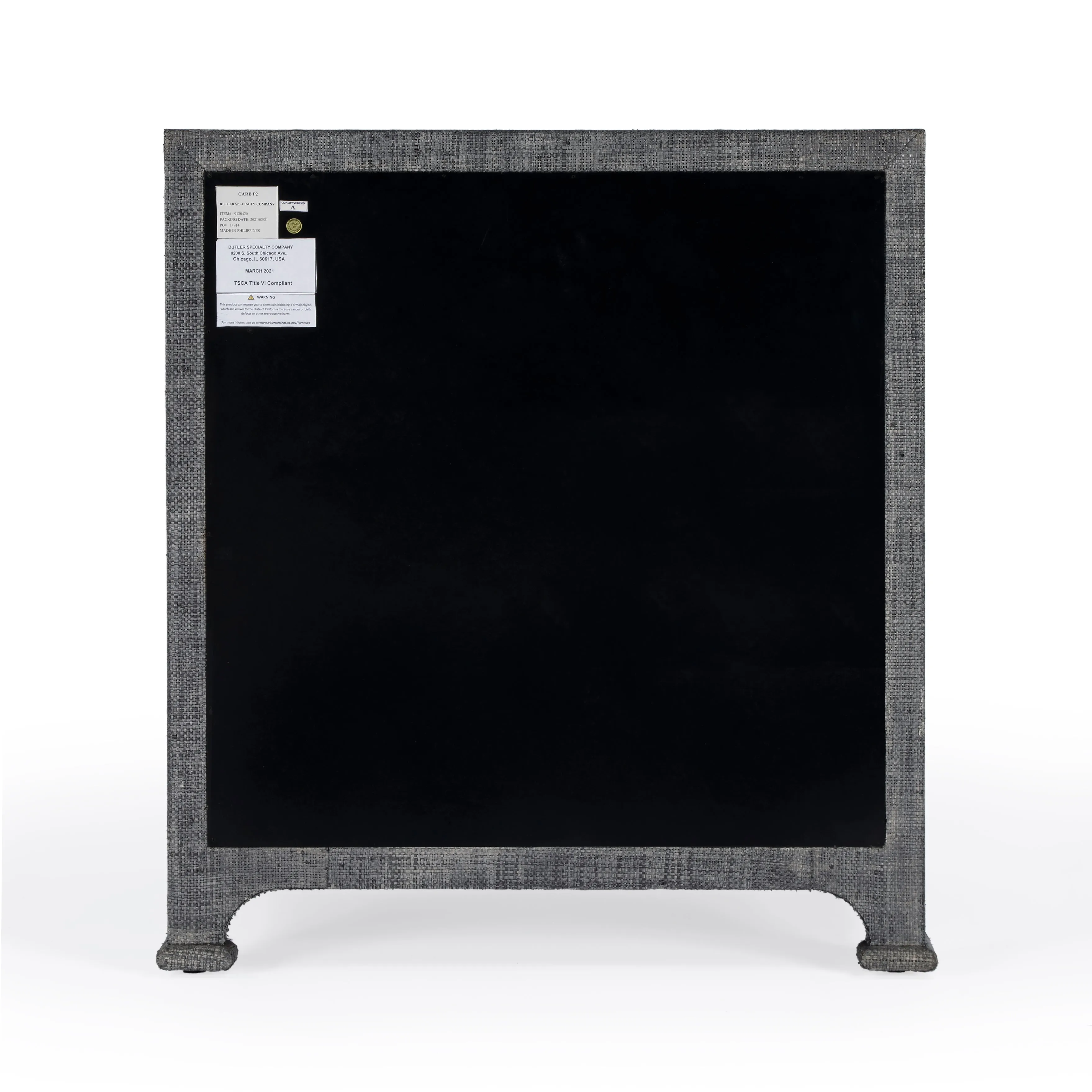 Chatham Raffia Chest in Charcoal  9130420