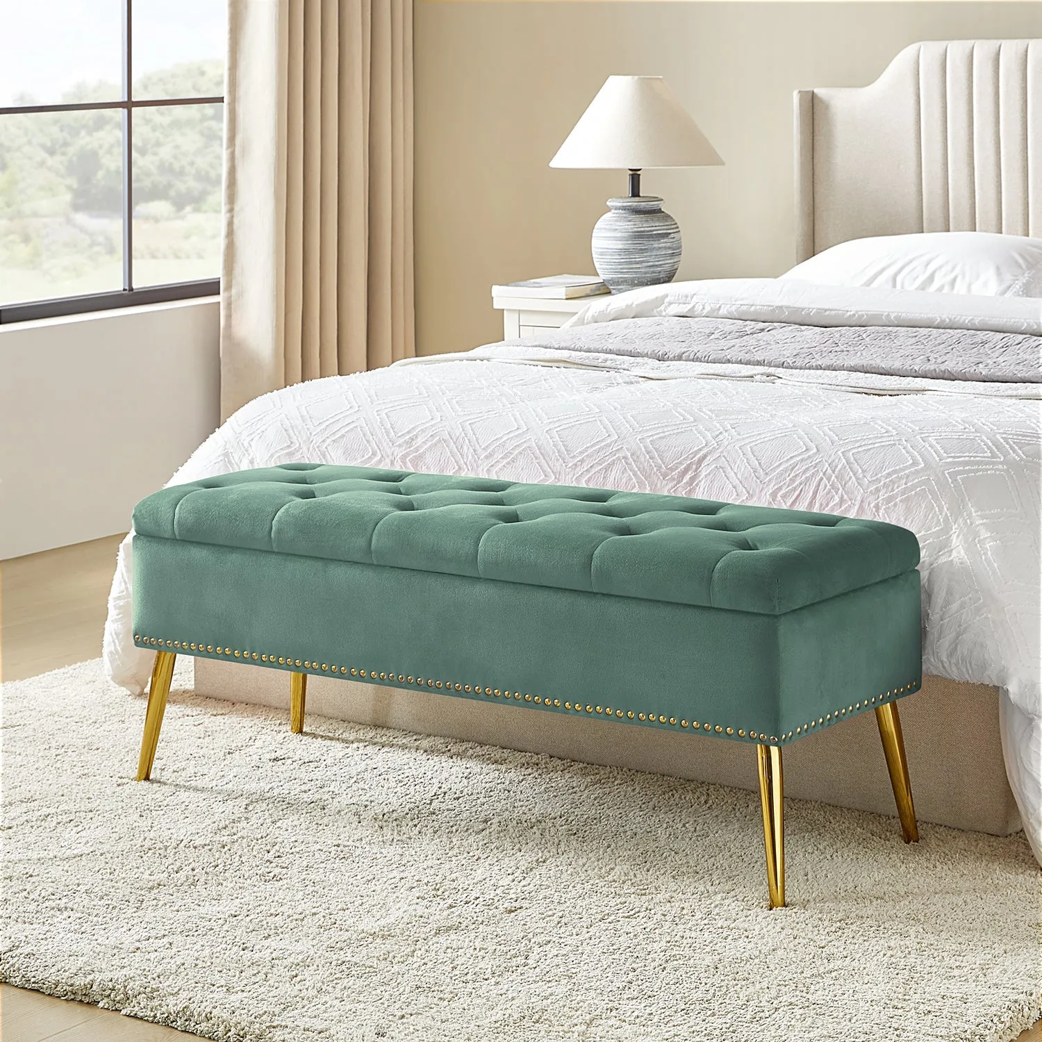 Lenore Upholstered Storage Bench