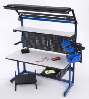 Production Basics 1010 C-Leg Series Standard Stand-Alone Workstation, 30"D x 72"W