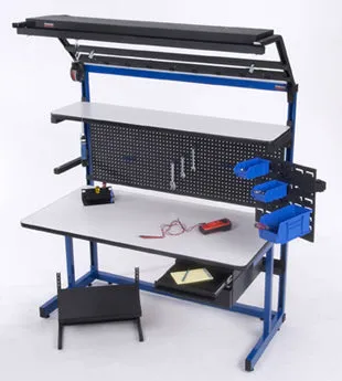 Production Basics 1010 C-Leg Series Standard Stand-Alone Workstation, 30"D x 72"W