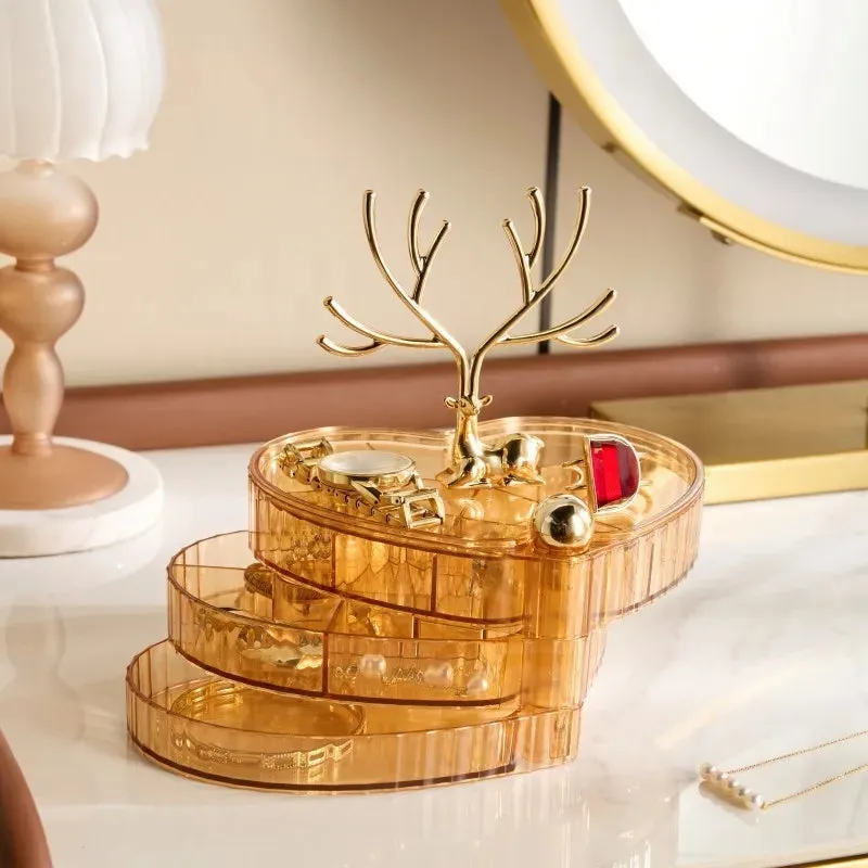 ROTATING HEART JEWELRY ORGANIZER