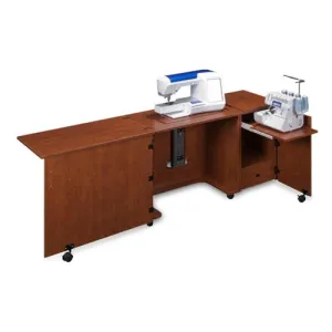 Sewing and Serger Cabinet Combo 1050 in Cherry