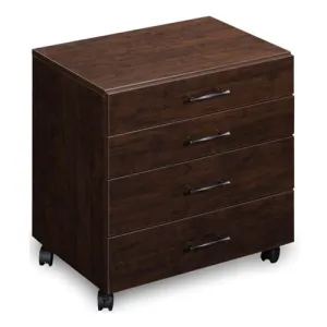 Sylvia 4 Drawer Storage Chest in Brown Pearwood