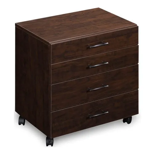 Sylvia 4 Drawer Storage Chest in Brown Pearwood